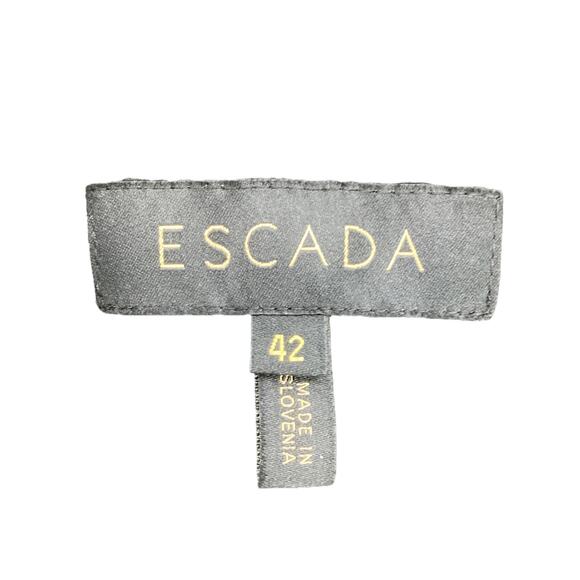 Escada Women’s Blazer Size 10 Alpaca Cotton Wool Blend Double Breasted B&W - Picture 6 of 6